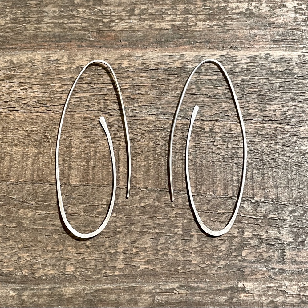 SOLD Sophie Hughes Sterling Endless Hoops (NWOT) - Picture 2 of 5